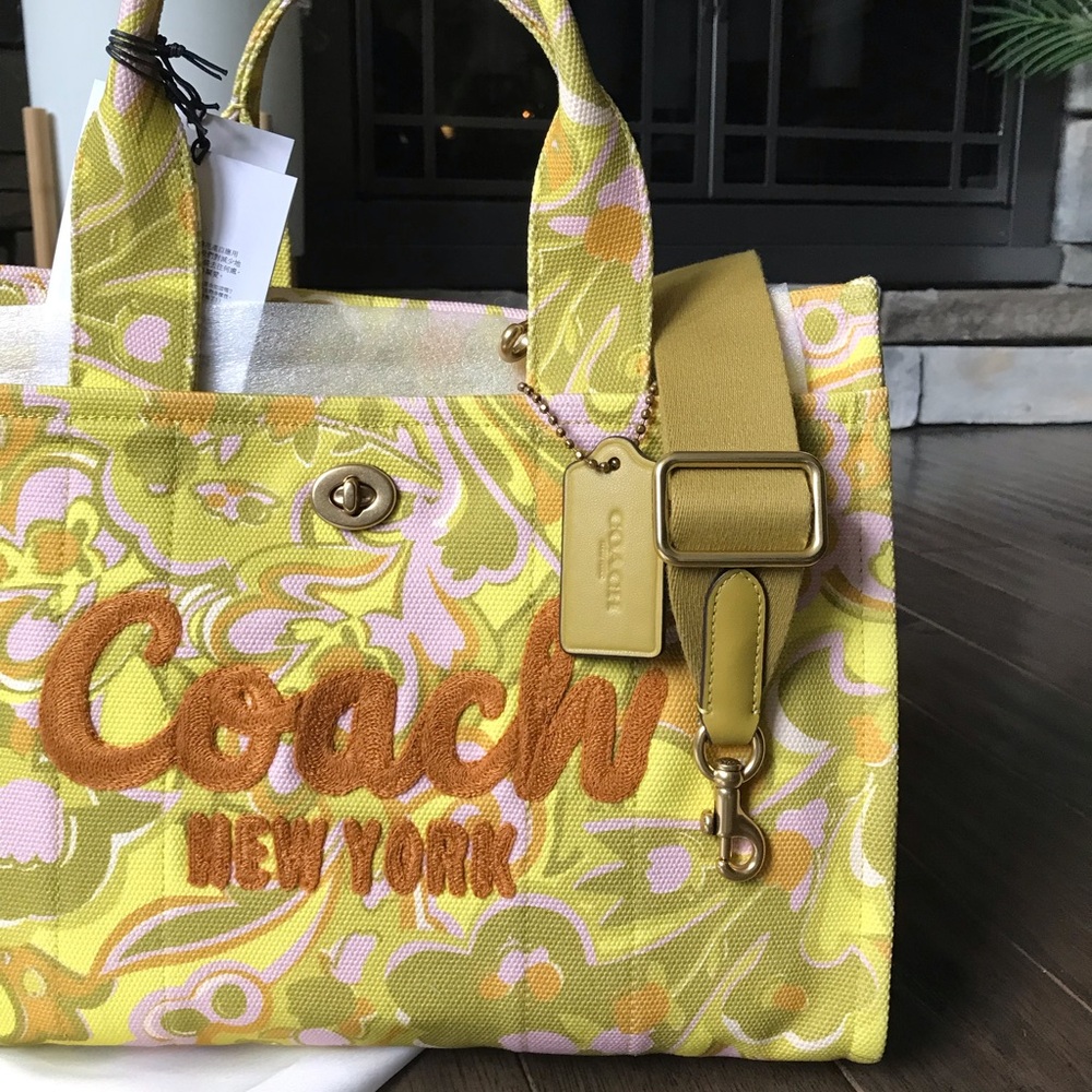 Coach Cargo Tote Crossbody Purse With Paisley Print, NWT - Picture 7 of 16